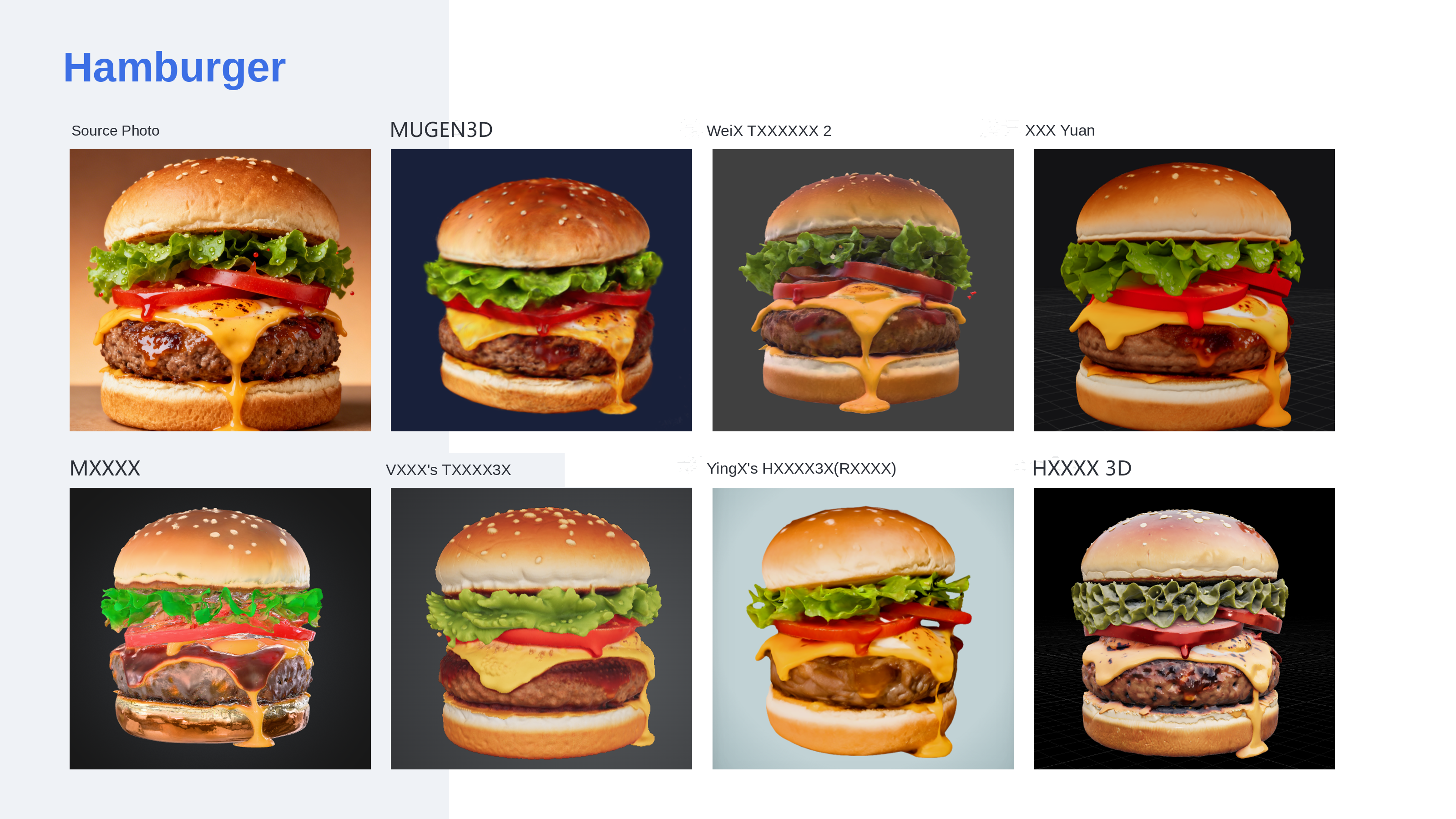 Same-input comparison · fashion/food 4